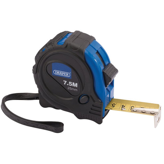 Draper Measuring Tape 7.5m 25ft x 25mm ABS Case With Soft Grip 83494