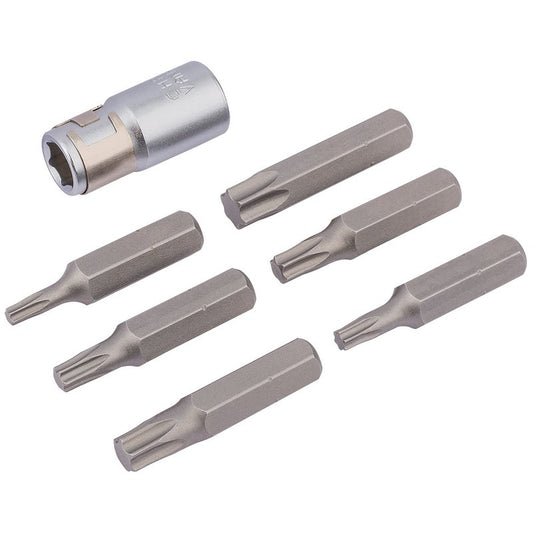 Draper Torx STAR 1/4" Bit and Bit Holder Set 7 Piece 83559