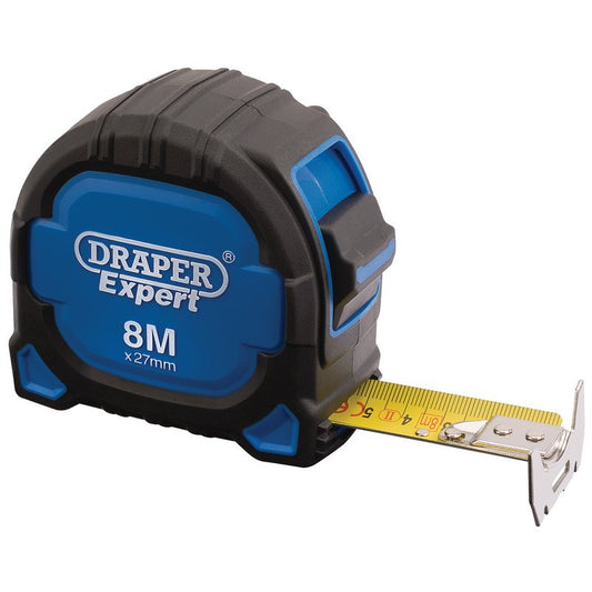 Draper Measuring Tape 8m 26ft x 27mm ABS Case Soft Grip 83633