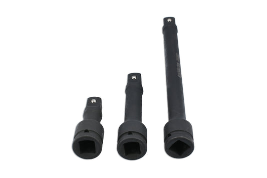 Laser Tools Impact Extension Bar Set 3/4"D Lengths 100, 150 and 300mm 8365