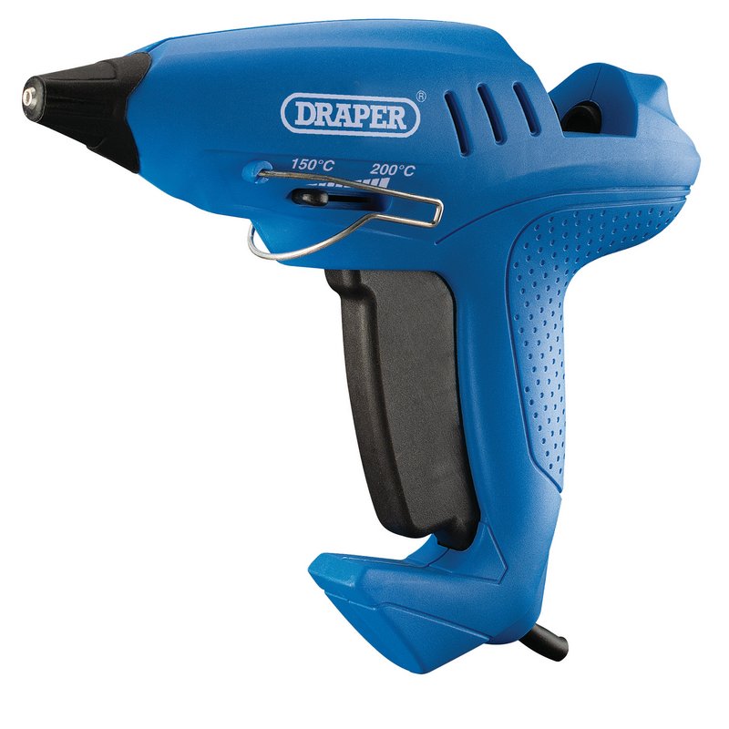 Draper Variable Heat Glue Gun 240V 400W 6 x Glue Sticks With Case 83661
