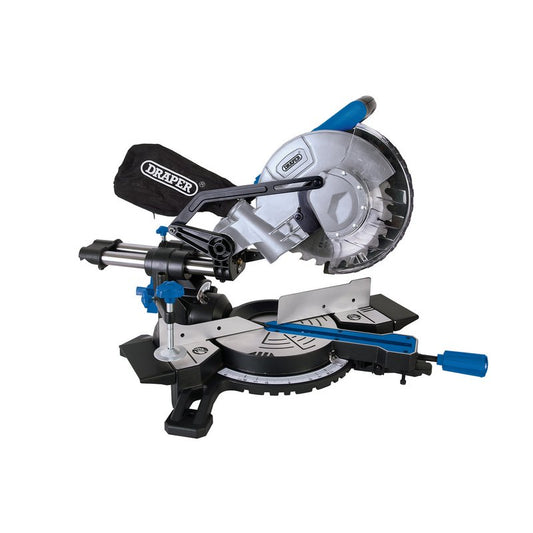 Draper 230V Sliding Compound Mitre Saw with Laser Guide 210mm 1500W 83677