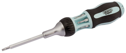 ****Draper Soft Grip 7 in 1 Ratcheting Screwdriver and Bit Set TX-STAR 83722