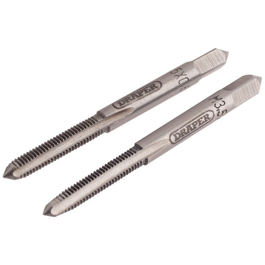 Draper 3.5 x 0.60 Tap Set Taper And Plug High Carbon Steel 83796