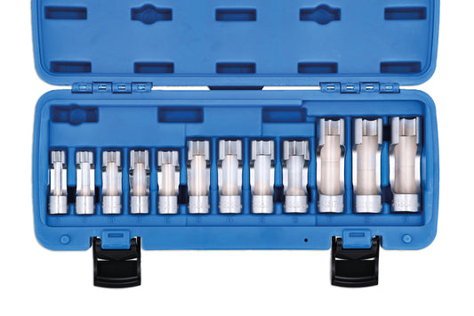 Laser Tools Difficult Access Slotted Metric Socket Set 3/8"D 12pc 8384 Clearance