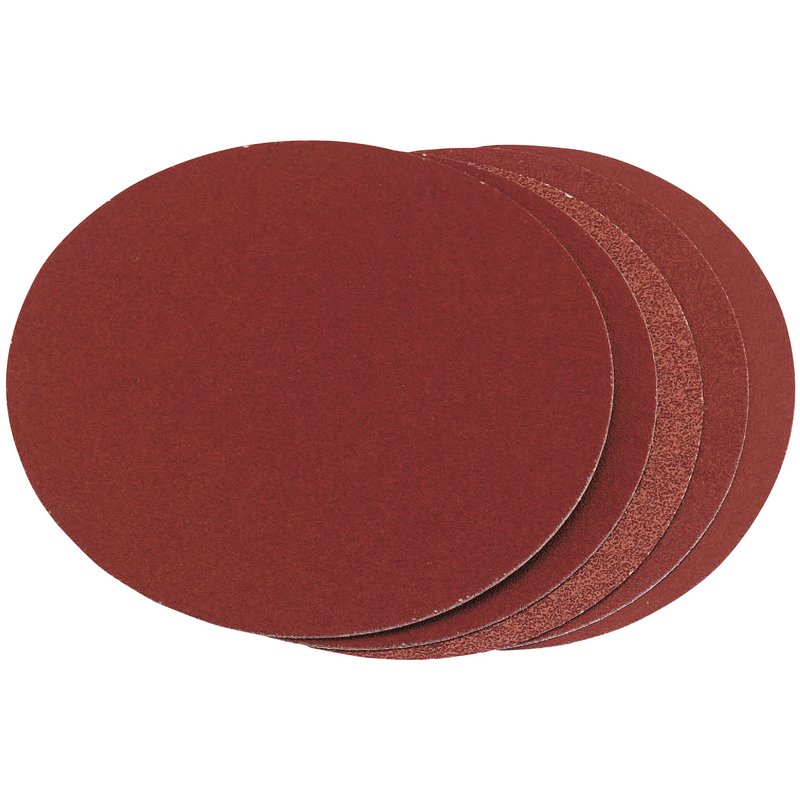 Draper Assorted Grit Aluminium Oxide Sanding Discs 150mm 5 Pack 83860