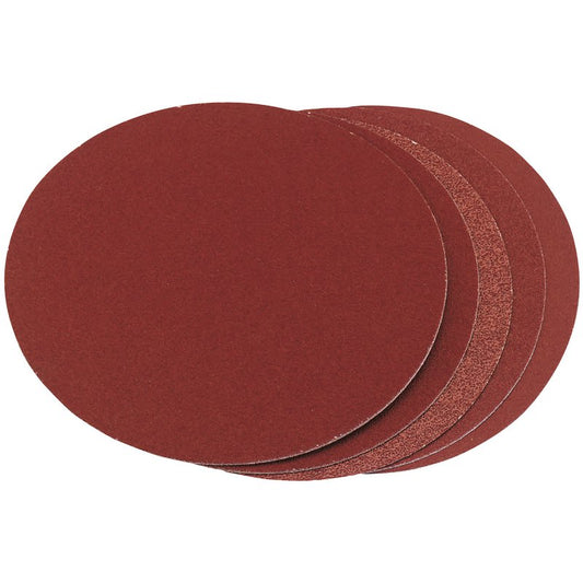 Draper Assorted Grit Aluminium Oxide Sanding Discs 150mm 5 Pack 83860