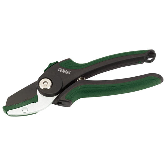 Draper Anvil Pattern Secateurs 175mm Carbon Steel Blades Non Stick Coating 83970