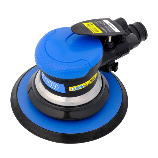 Draper Dual Action Air Sander 150mm Speed 10,000 rpm Soft Grip Handle 84125