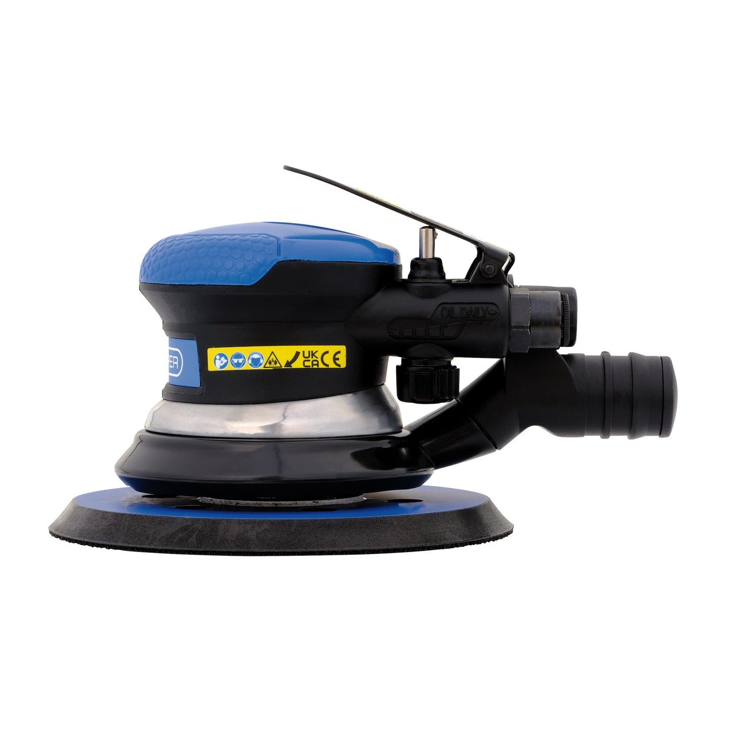 Draper Dual Action Air Sander 150mm Speed 10,000 rpm Soft Grip Handle 84125