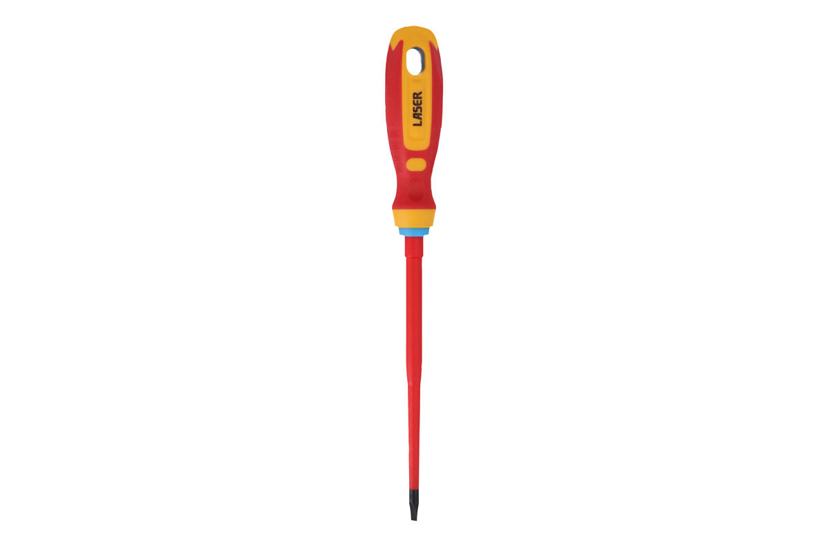 Laser Tools Flat Insulated Screwdriver 5.5 x 125mm 8453