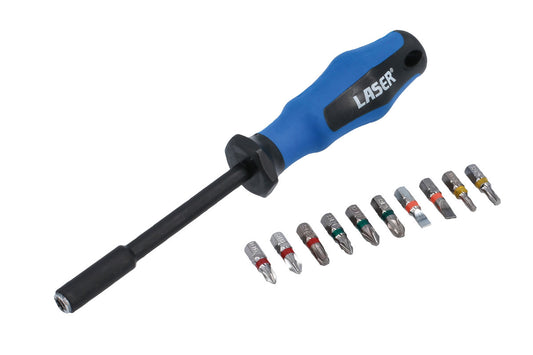 Laser Tools Screwdriver Bit Set 10-in-1 8499
