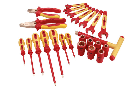 Laser Tools Spark Resistant Fully Insulated Tool Kit 24pc 8509