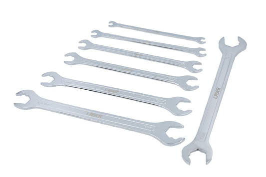 Laser Tools Ultra Thin Ratcheting Action Spanner Set 7pc 8521