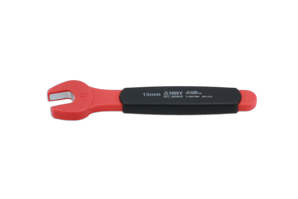 Laser Tools Insulated Open Ended Spanner 15mm 8549