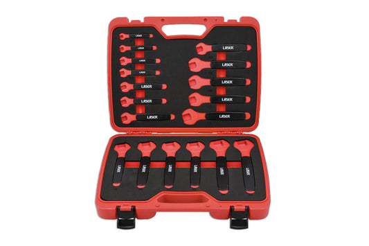 Laser Tools Insulated Open Ended Spanner Set 18pc 8558