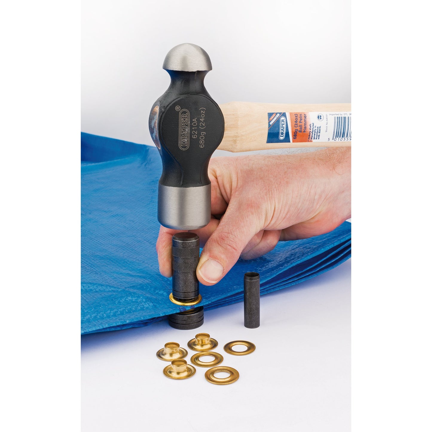 Draper Eyelet Grommet Tool Kit For Tarpaulins Or Tents 85665