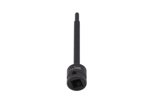 Laser Tools Extra Long Impact Hex Bit 1/2"D 5mm 8581