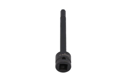 Laser Tools Extra Long Impact Hex Bit 1/2"D 8mm 8584