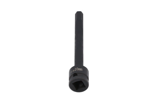 Laser Tools Extra Long Impact Hex Bit 1/2"D 10mm 8585