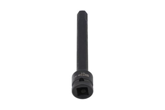 Laser Tools Extra Long Impact Hex Bit 1/2"D 12mm 8586