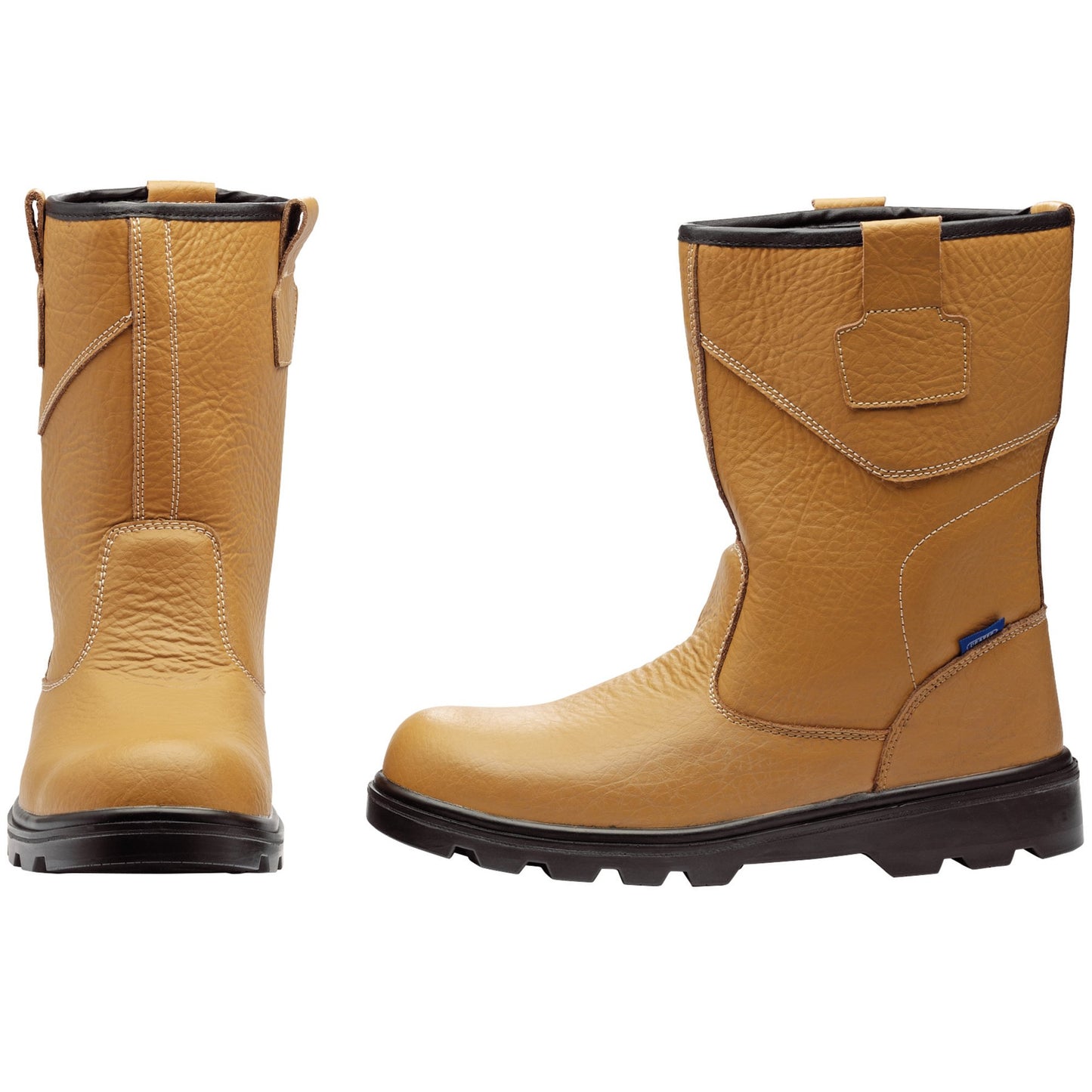 Draper Rigger Style Safety Boots Size 12 Leather Steel Toecap Fur lining 85977