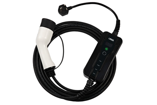 Laser Tools EV Charging Cable - Type 2 Female to UK 3 Pin Plug 13A Single Phase 8628