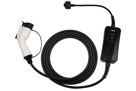 Laser Tools EV Charging Cable - Type 1 Female to UK 3 Pin Plug 13A Single Phase 8629
