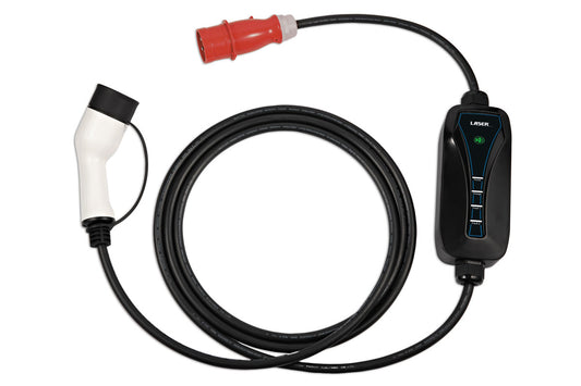 Laser Tools EV Charging Cable - Type 2 Female to Commando Plug (red) 16A Three Phase 8642