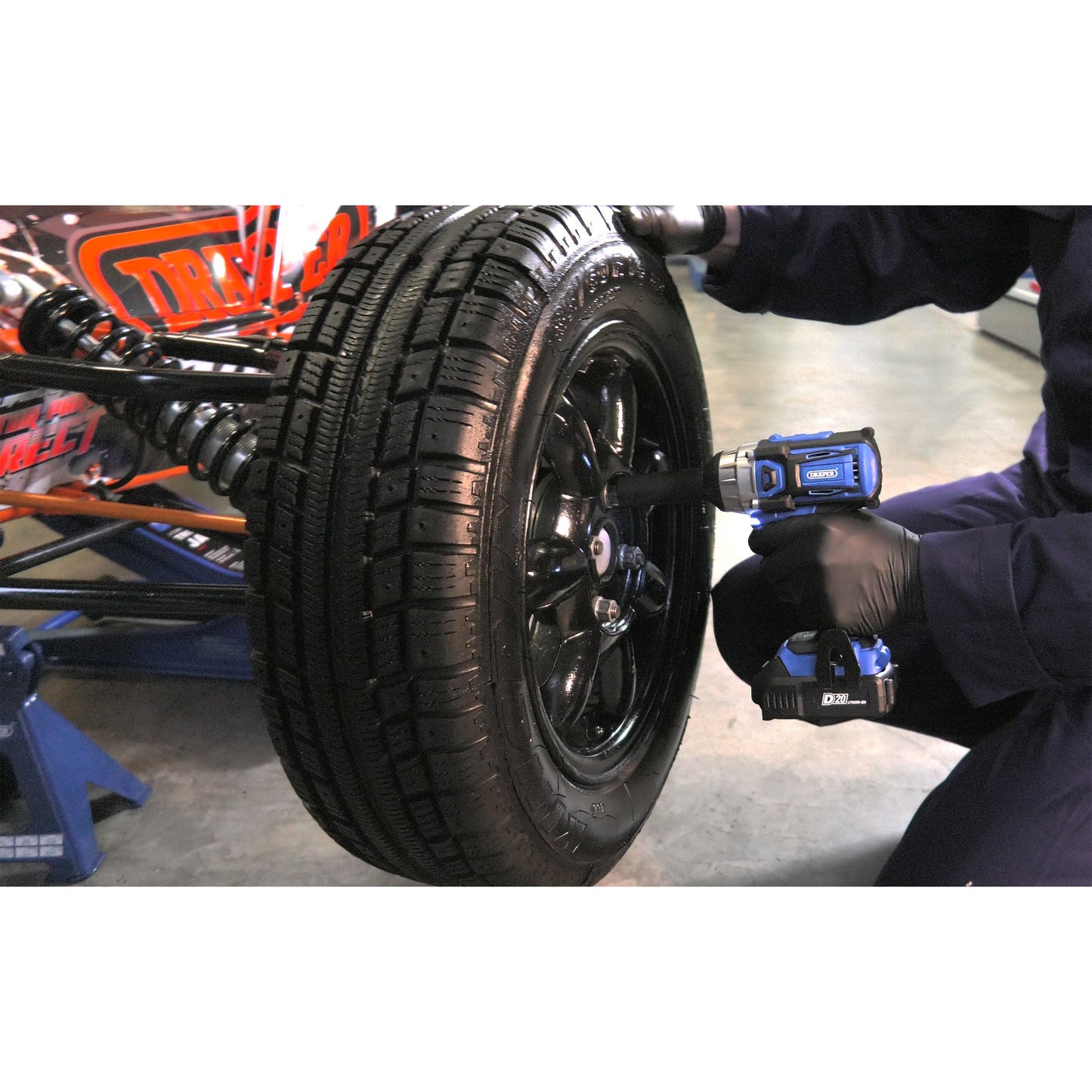 Draper D20 20V Brushless Cordless Impact Wrench 1/2"D 250Nm Sold Bare 86928