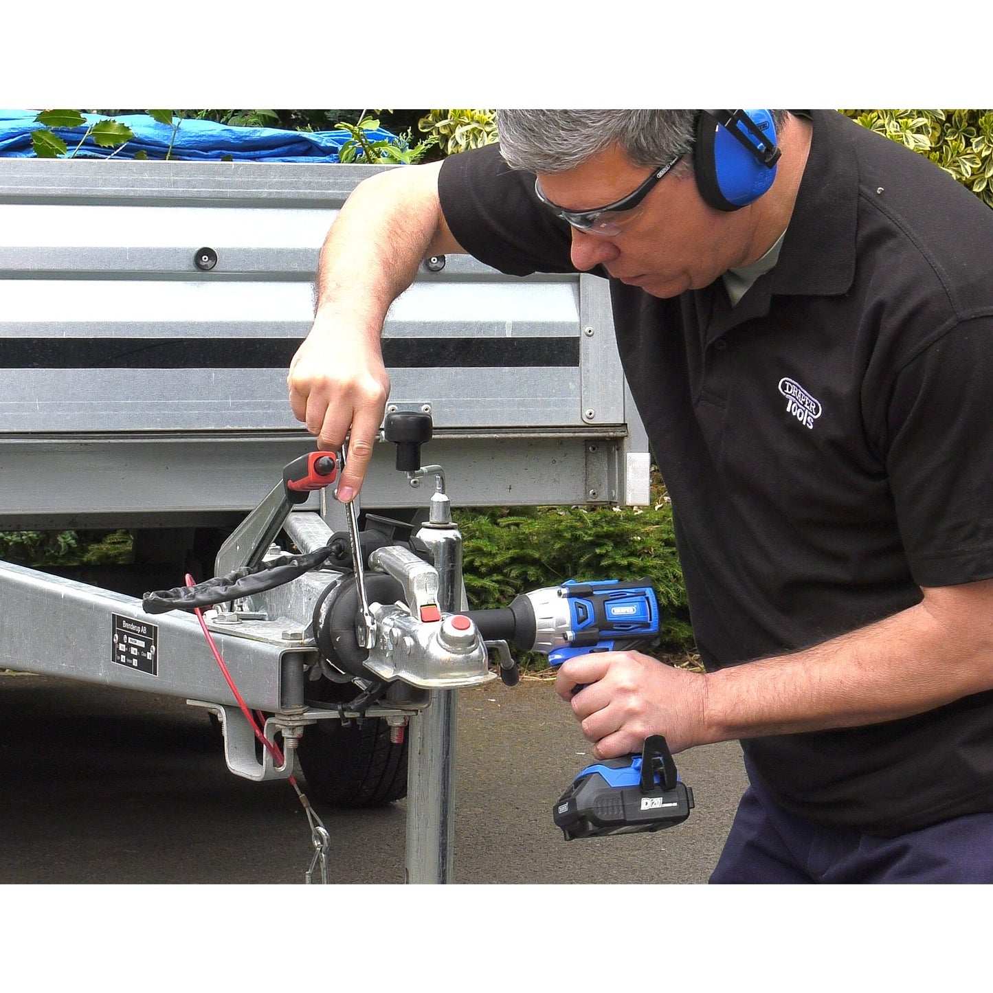 Draper D20 20V Brushless Cordless Impact Wrench 1/2"D 250Nm Sold Bare 86928