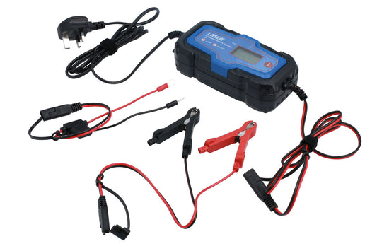Laser Tools Intelligent Battery Charger 4A 6V And 12V Fully Automatic 8699