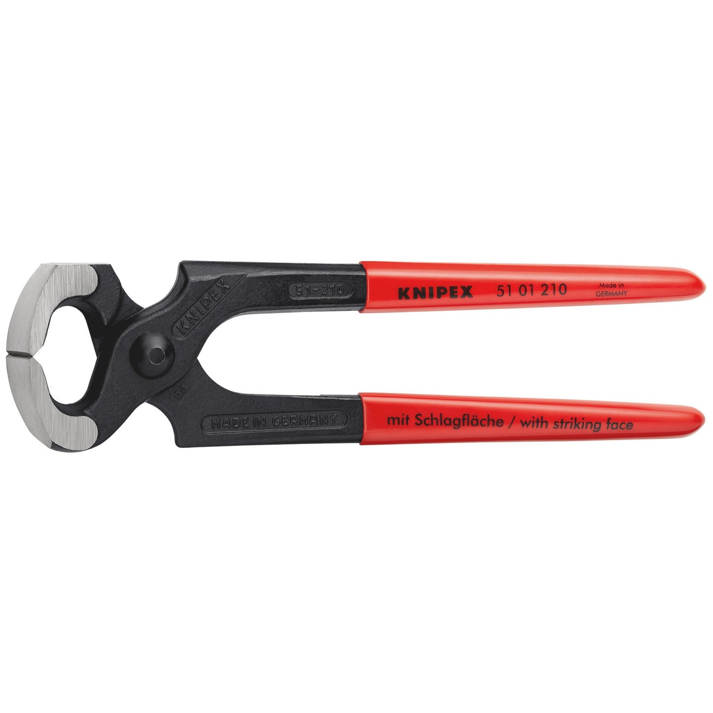Knipex Carpenters Pincer 210mm Lower Jaw Striking Face For Pins 51 01 210 SBE