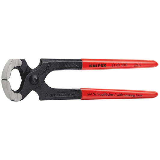 Knipex Carpenters Pincer 210mm Lower Jaw Striking Face For Pins 51 01 210 SBE