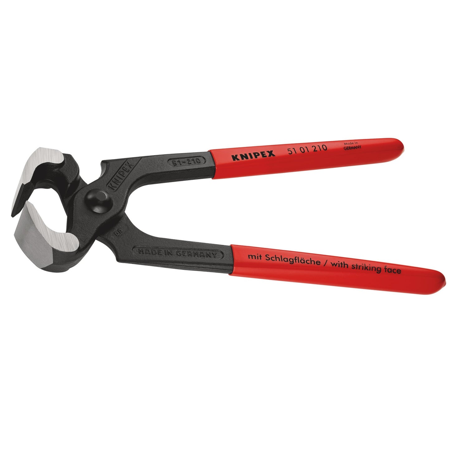 Knipex Carpenters Pincer 210mm Lower Jaw Striking Face For Pins 51 01 210 SBE