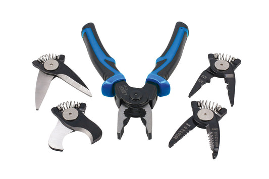 Laser Tools Interchangeable Pliers Set 5 in 1 length 212mm PVC Soft Grip 8763