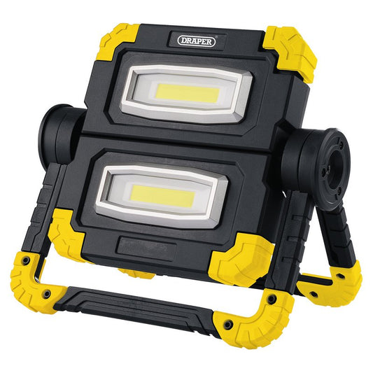 Draper Twin COB LED Rechargeable Worklight 10W 850 Lumens 87696