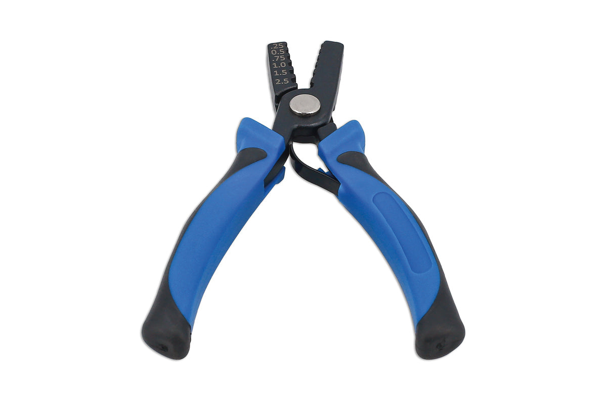 Laser Tools Compact End Sleeve Crimper Pliers 0.25 - 2.5mm Cable Ferrules 8784