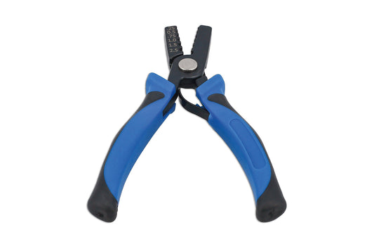Laser Tools Compact End Sleeve Crimper Pliers 0.25 - 2.5mm Cable Ferrules 8784
