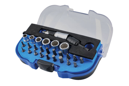 Laser Tools Off Line 2-In-1 Socket Bit Set 26pc Inc PzDrive Torx Hex Flat 8790