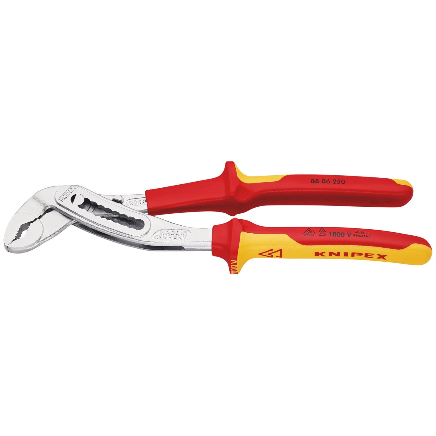 KNIPEX VDE Insulated Alligator Water Pump Pliers 250mm Hardened 88 06 250 SB