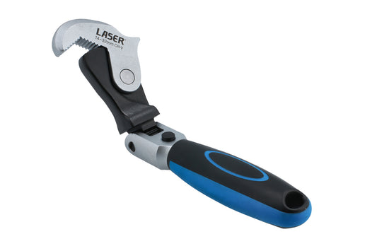 Laser Tools Flexi Head Adjustable Wrench 14 - 32mm Serrated Teeth 8826