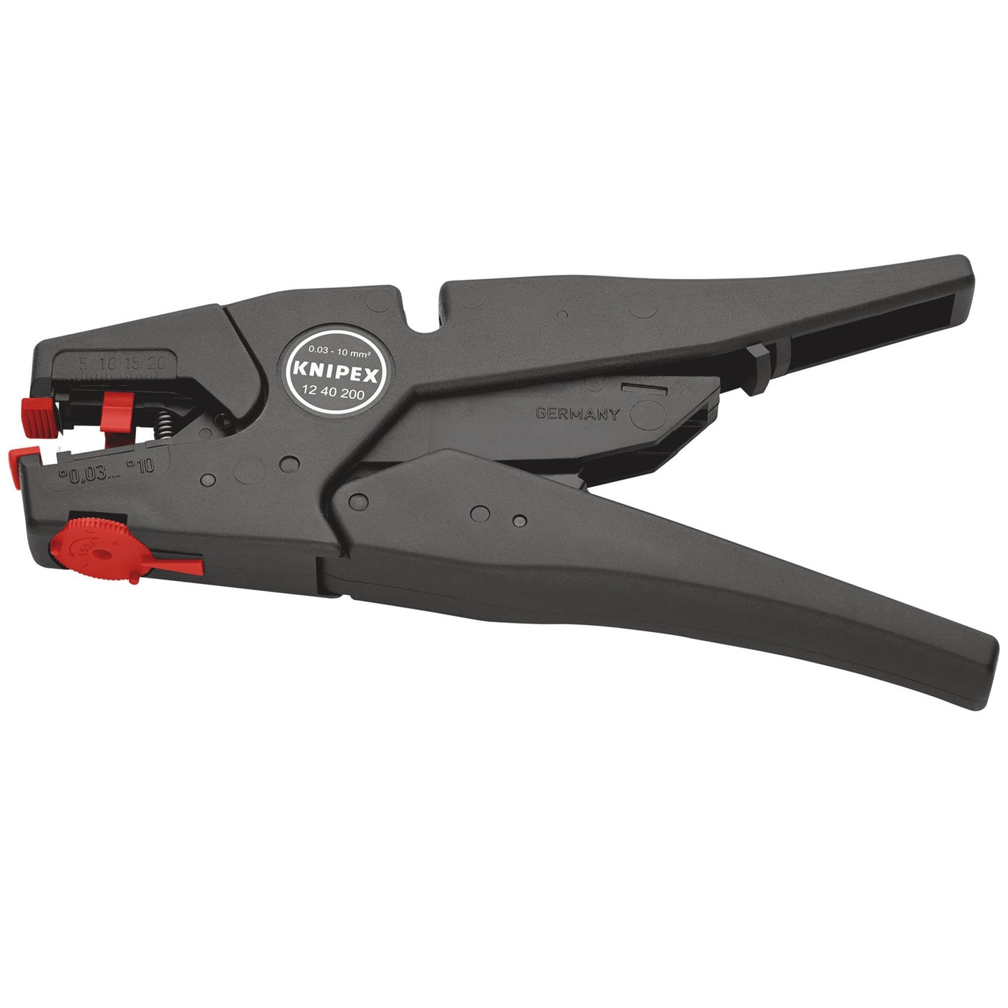 Knipex Self Adjusting Insulation Stripper Length 200mm Cable 0.03 to 10mm 88979