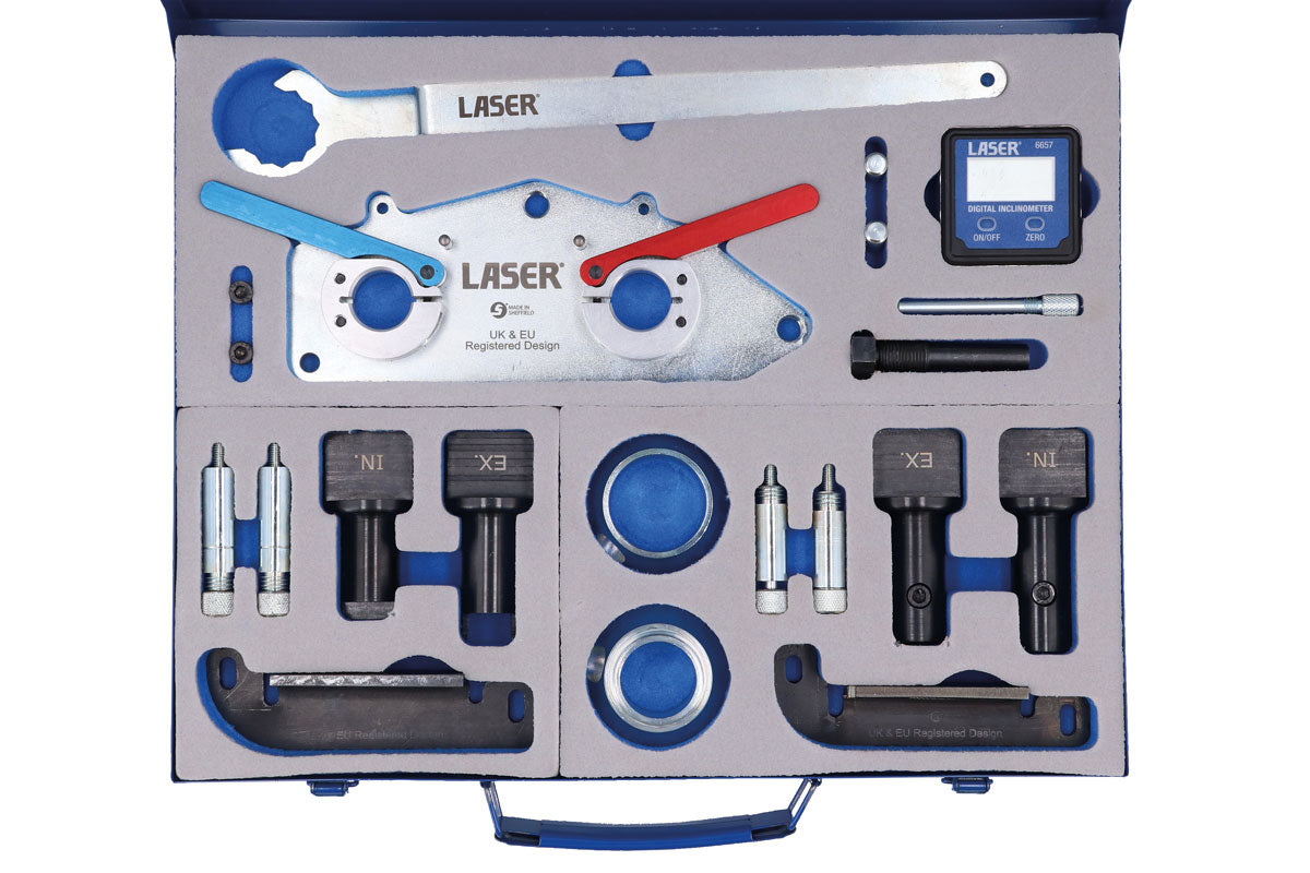 Laser Tools Engine Timing Kit - for VW Group 1.0, 1.2, 1.4, 1.5, 1.6 TSi Petrol 8900
