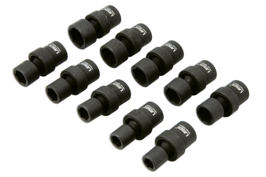 Laser Tools Metric Impact Universal Joint Socket Set 3/8"D 10pc 10 to 19mm 8901