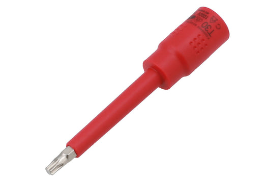 Laser Tools 3/8"D T30 Insulated Extra Long Torx Star Bit Socket 8921