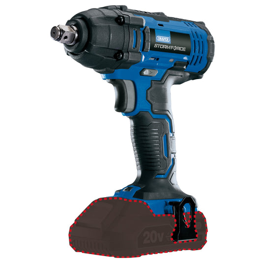 Draper Storm Force 20V Cordless Impact Wrench 1/2"D 250Nm Sold Bare 89519