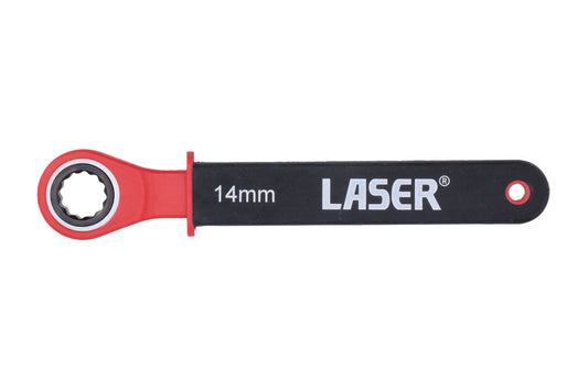 Laser Tools VDE Ratchet Spanner 14mm Bi-Hex 120 Teeth 1000V AC 8952