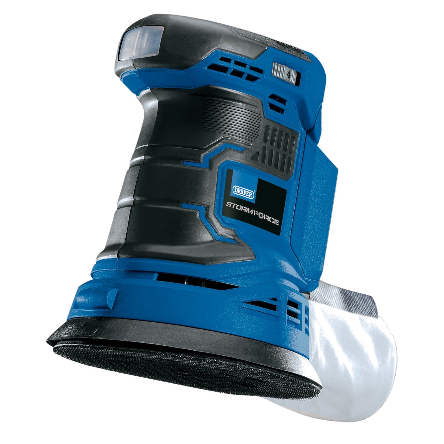Draper Storm Force 20V Random Orbit Sander Sold Bare With Dust Extraction 89522