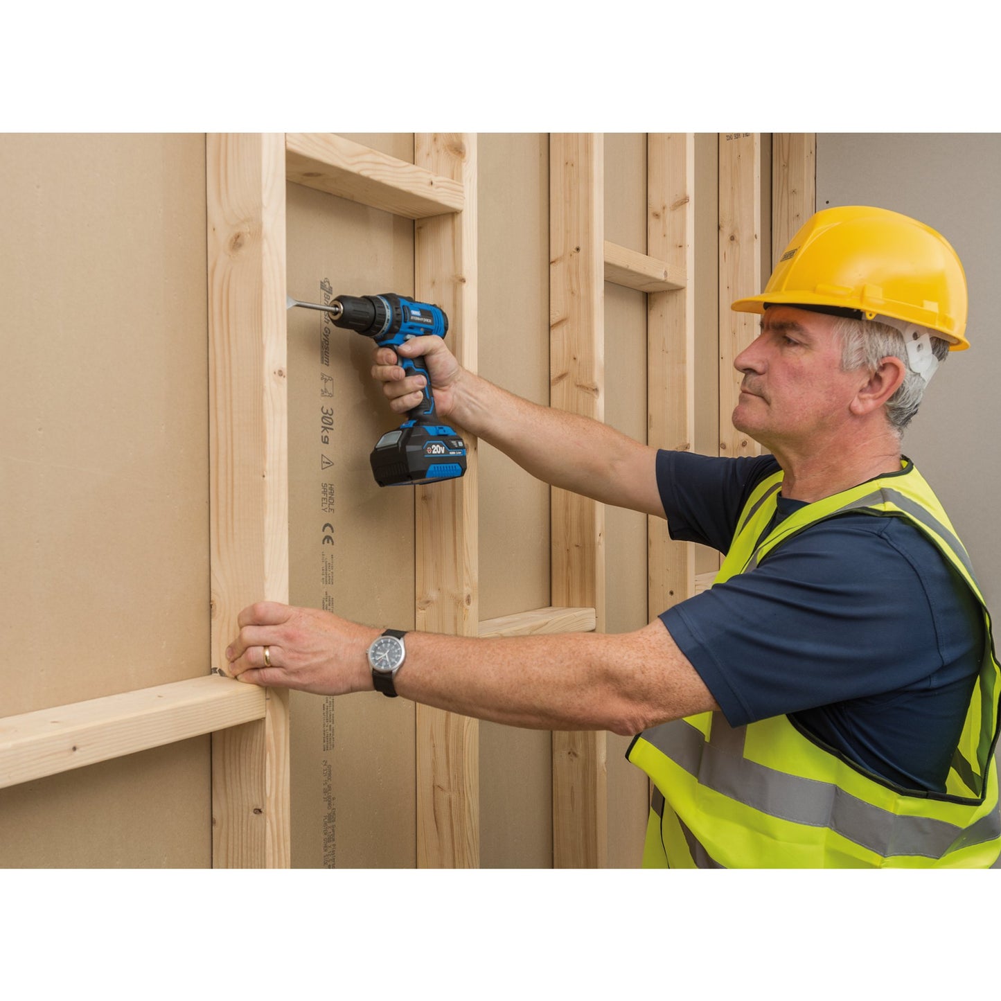 Draper Storm Force 20V Drill Driver Keyless 10mm Sold Bare In A Case 89524